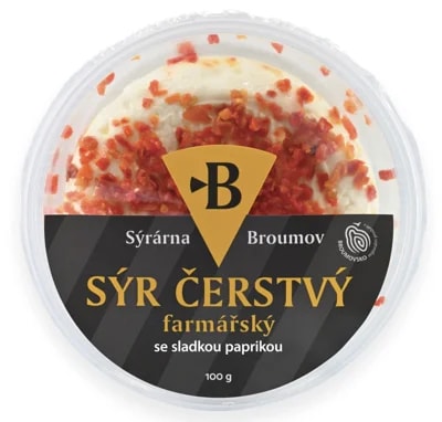 Sýrárna Broumov Čerstvý farmářský sýr se sladkou paprikou