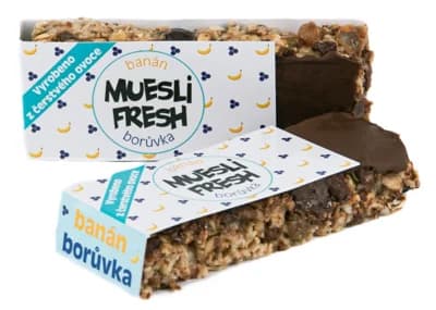 Muesli Fresh Tyčinka banán-borůvka