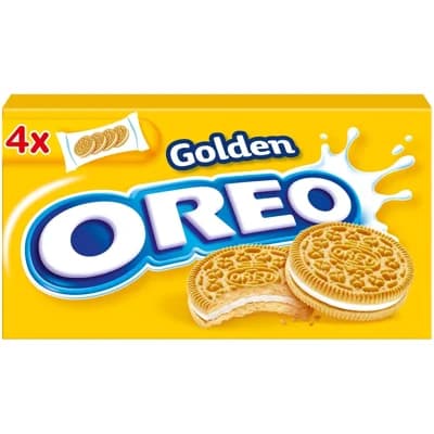 OREO sušenky Golden s náplní s vanilkovou příchutí