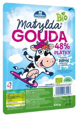 Matylda BIO Sýr gouda 48% plátky