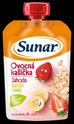 Sunar Kapsička ovocná kašička jahoda, banán a ovesné vločky