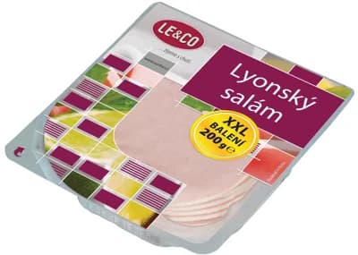 LE&CO Lyonský salám s obsahem masa 84 %