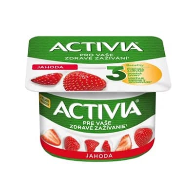 Danone Activia Jogurt jahoda chlaz. 8 x