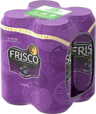 Frisco Cider Lesní ovoce 4x330ml plech
