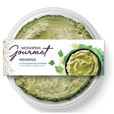 Monoprix Gourmet Hummus Avokádo a Koriandr