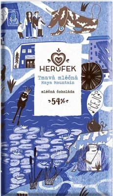 Herufek BIO Maya Mountain mléčná čokoláda 54%