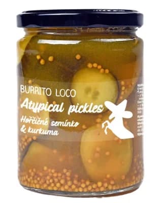 Beze zbytku Burrito Loco pickles hořčice