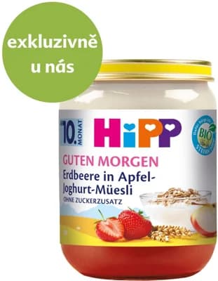 HiPP BIO Müsli s jablkem, jahodami, jogurtem