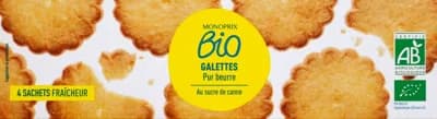 Monoprix BIO Máslové sušenky
