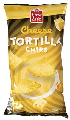 Fine Life Tortilla Chips sýrové