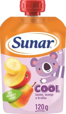 Sunar Cool Ovocná kapsička hruška, mango a banán od 12. měsíce