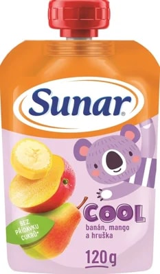 Sunar Cool Ovocná kapsička hruška, mango a banán od 12. měsíce