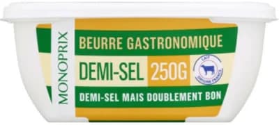 Monoprix Máslo se solí
