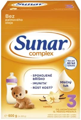 Sunar Complex 3 batolecí mléko vanilka