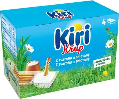 Kiri Křup Tavený sýr a trvanlivé pečivo family pack 4×35 g