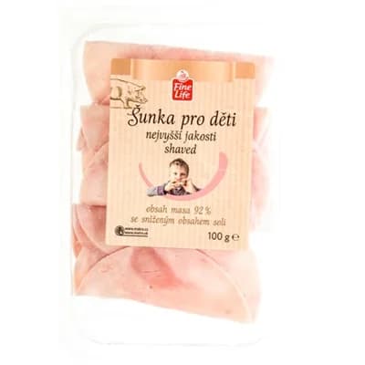 Fine Life Šunka pro děti nejvyšší jakosti shaved chlaz.