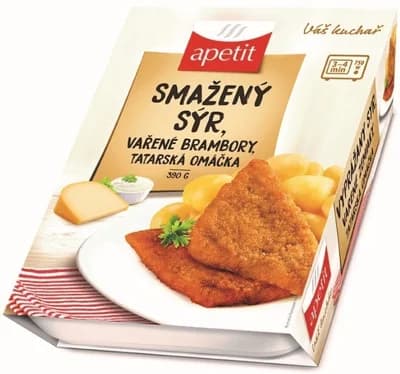Apetit Smažený sýr, vařené brambory, tatarská omáčka