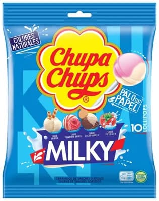 Chupa Chups Milky lízátka (10 kusů)