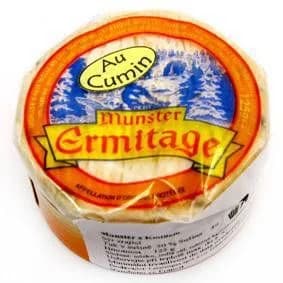 Munster Ermitage Au Cumin sýr zrající s kmínem chlaz.