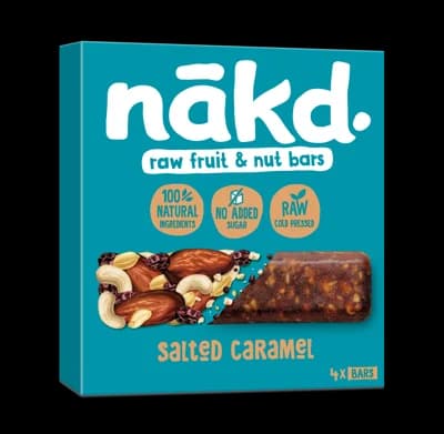 NAKD Salted caramel 4x35 g