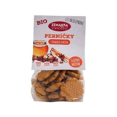 Zemanka Bezlepkové pohankové bio perníčky