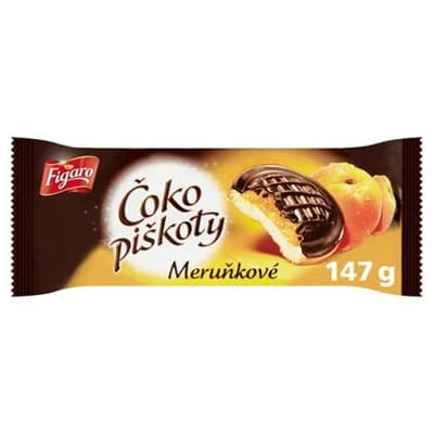 Figaro Čokopiškoty meruňka 6 x