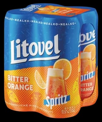 Litovel Bitter orange spritz nealko plech (4×0,5 l)