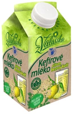 Mlékárna ValMez Kefírové mléko citron a bezový květ nízkotučné
