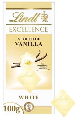 Lindt Excellence Extra bílá čokoláda s vanilkovou příchutí