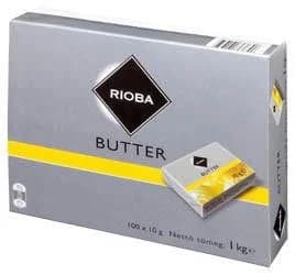 RIOBA Máslo porce v alobalu chlaz. 100 x