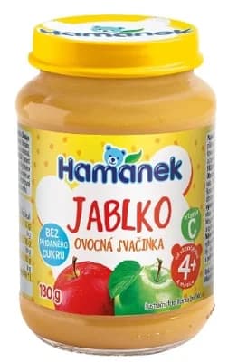 Hamánek Neslazená ovocná přesnídávka jablko