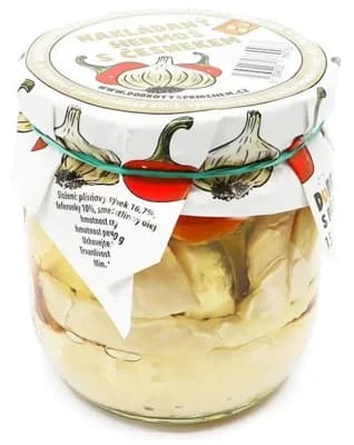 Dobroty s příběhem Nakládaný hermelín s česnekem