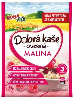 Bonavita Dobrá kaše ovesná malina