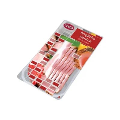 LE&CO Anglická slanina speciál 98 % plátky chlaz.