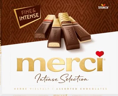 Merci Intense selection Výběr hořkých čokolád