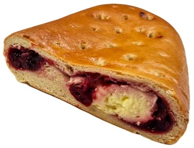 Alrichovo pekařství Závin tvaroh višeň, půlený