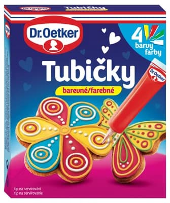 Dr.Oetker Tubičky na zdobení barevné