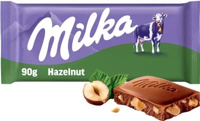 Milka čokoláda Oříšková mléčná s drcenými ořechy