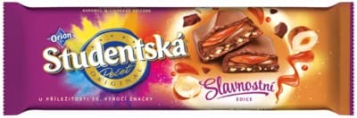 ORION Studentská Pečeť mléčná čokoláda, Karamel & Lískový oříšek