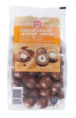 Fine Life Lískové oříšky v mléčné čokoládě