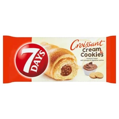 7DAYS Croissant Cream & Cookies oříšek & sušenky 20 x