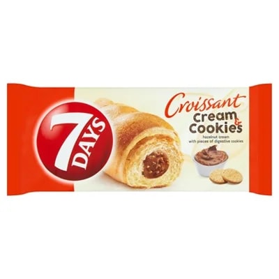 7DAYS Croissant Cream & Cookies oříšek & sušenky 20 x