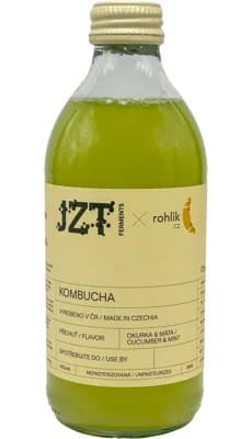 JZT Ferments x  Rohlik.cz Upcyklovaná kombucha Okurka s mátou