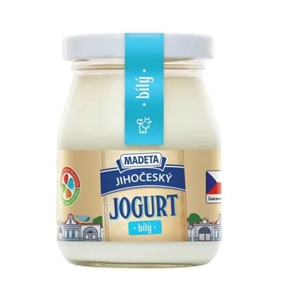 MADETA Jihočeský jogurt bílý 2,5 % tuku chlaz. ve skle
