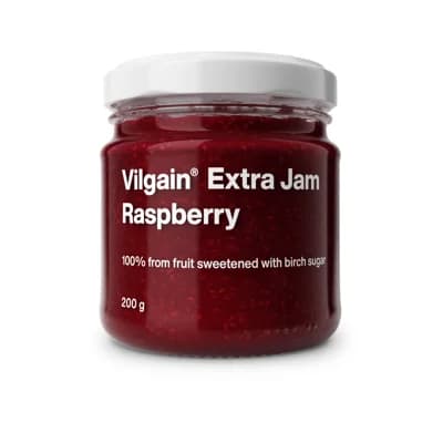 Vilgain Extra džem – malina s březovým cukrem