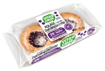 Vitacelia Koláče bezlepkové s náplní borůvkovou 2x50g