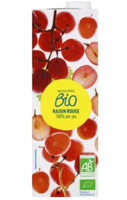 Monoprix Biologique BIO Červený hroznový džus 100%