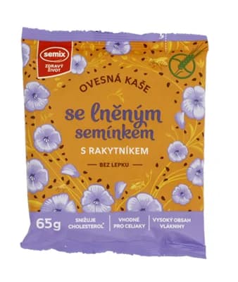 Semix Ovesná kaše rakytník, len BZL