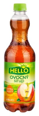Hello extra hustý ovocný sirup jablko