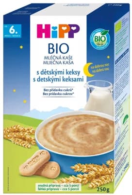 HiPP BIO Kaše na dobrou noc s dětskými keksy